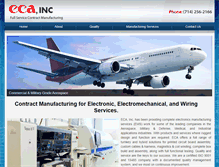 Tablet Screenshot of eca-mfg.com